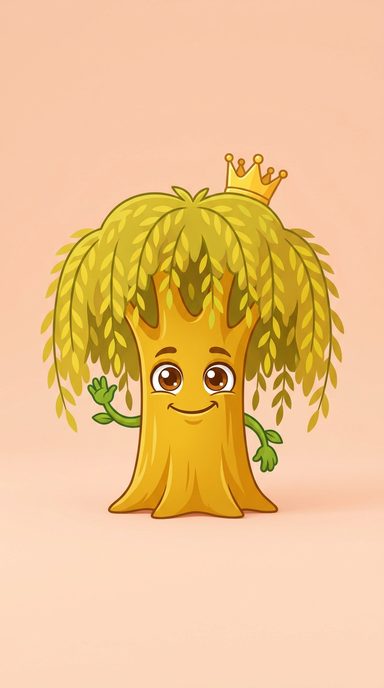 شخصیت بید مجنون ساخته‌شده با نی